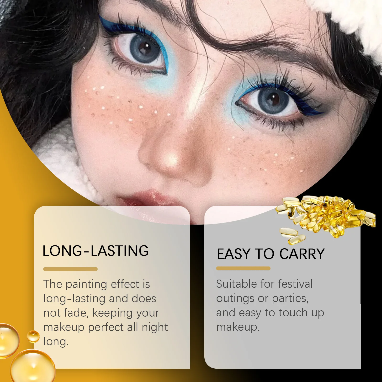 Halloween Neon UV Liquid Eyeliner 8-Color Face Waterproof Long-Lasting Matte Fluorescent Makeup Colorful Eyeliner Pen Cosmetics 6