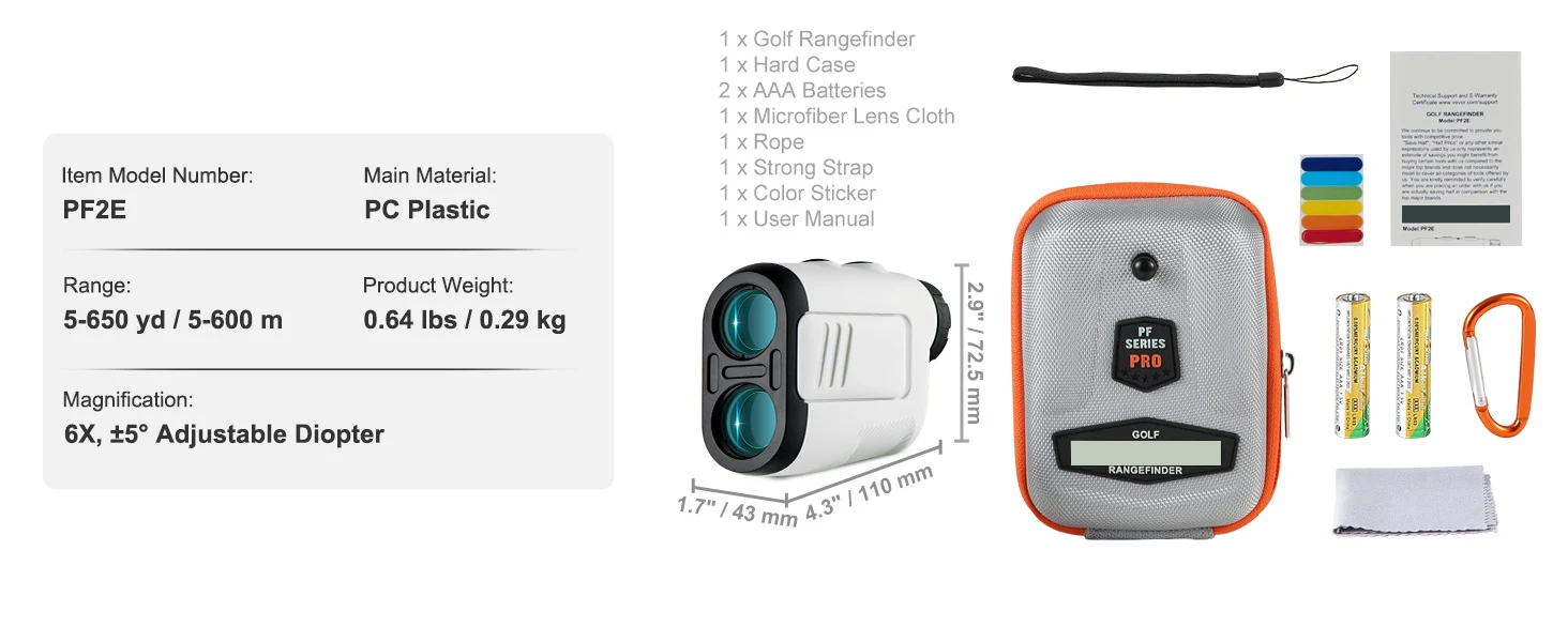použitie prenosného golfového diaľkomeru
