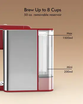 SIFENE Single Serve Coffee Machine, 3-in-1 Pod Coffee Maker for K-Pod Capsule, Ground Coffee, and Leaf Tea with 6-10 oz Cup Size 2