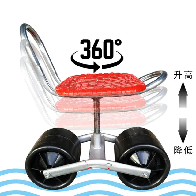 Kertes Gördülő Kosár 360 Forgó Üléses Farm Gyomlálási Ültetési Székhelyű Pázsitgondozó Robogó - Image 3