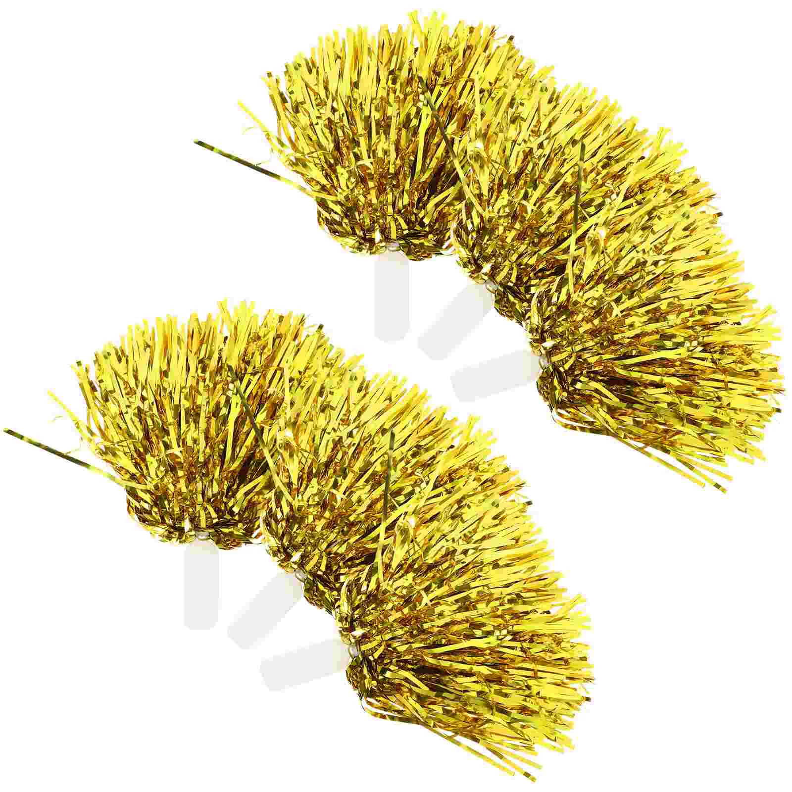 12 Pcs Hand Flower Pom Poms Cheerleading Accessories Event Supplies Sports Meeting Props Bright Golden Reusable Plastic Material
