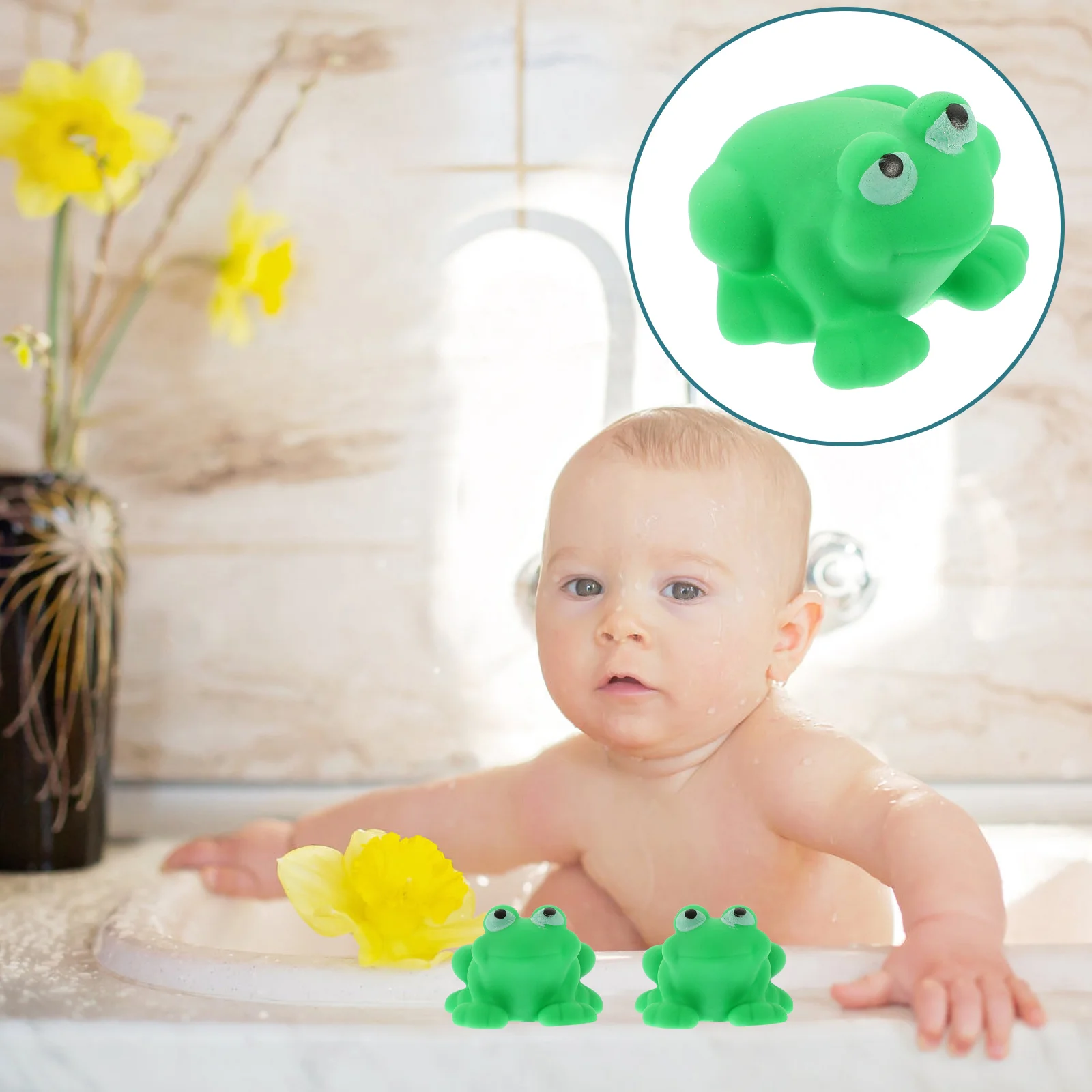 

Water Toys Baby Toddler Bath Frog Toys Funny Toys Toy Animals For Babies Toddlers Playing In Water Knead Call Out Frogs