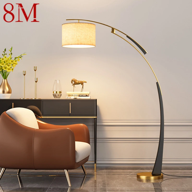 

8M Nordic Fishing Floor Lamp Modern Family Living Room Beside The Sofa Creative LED Decorative Standing Light