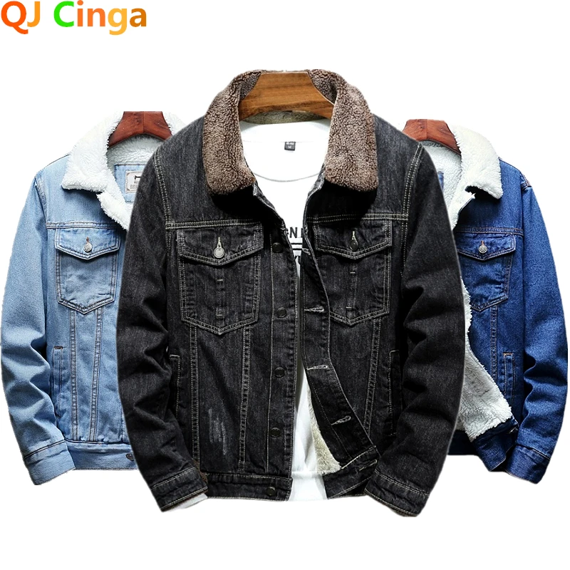 2023 Winter New Thick Warm Fashion Boutique Solid Color Men's Casual ...