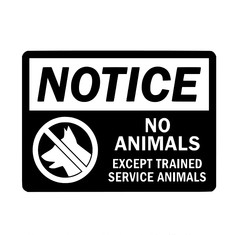 

16*11.7cm No Pets Allowed Vinyl Decal Sticker Business Offices Store Sign Dogs Cats JDM Drift car stickers and decals funny