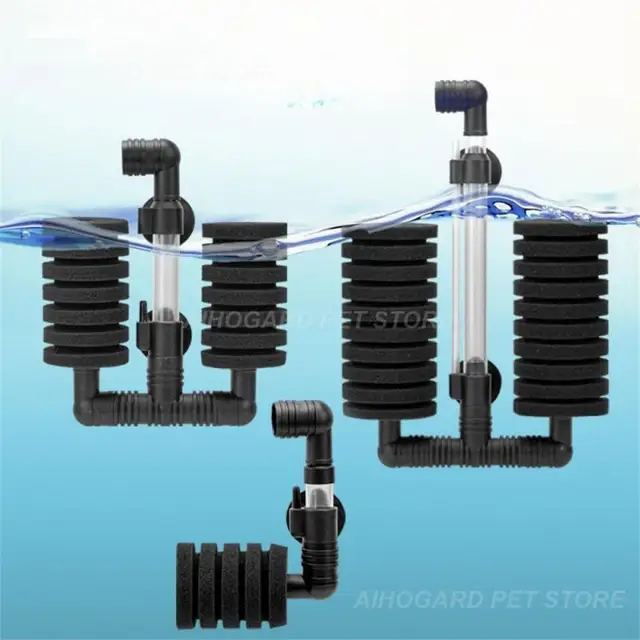 1~6PCS Bio Sponge Filter Fish Tank Filter Sponge Filter Aquarium Biochemical Sponge Filter Fish Tank Air Pump XY-2822 3