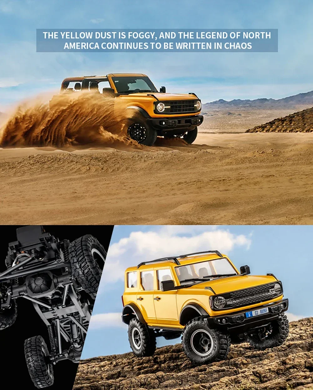 EazyRC 1/18 RC Car Bronx 4x4 Off Road Mini RC Simulation