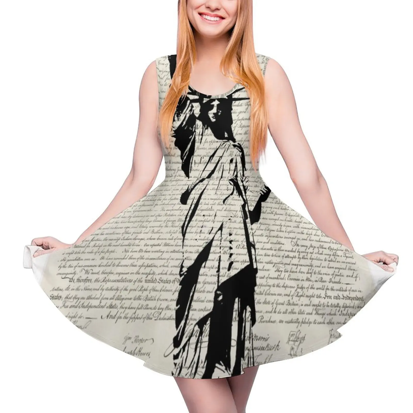 United We Stand Sleeveless Dress summer womens suit festival outfit women