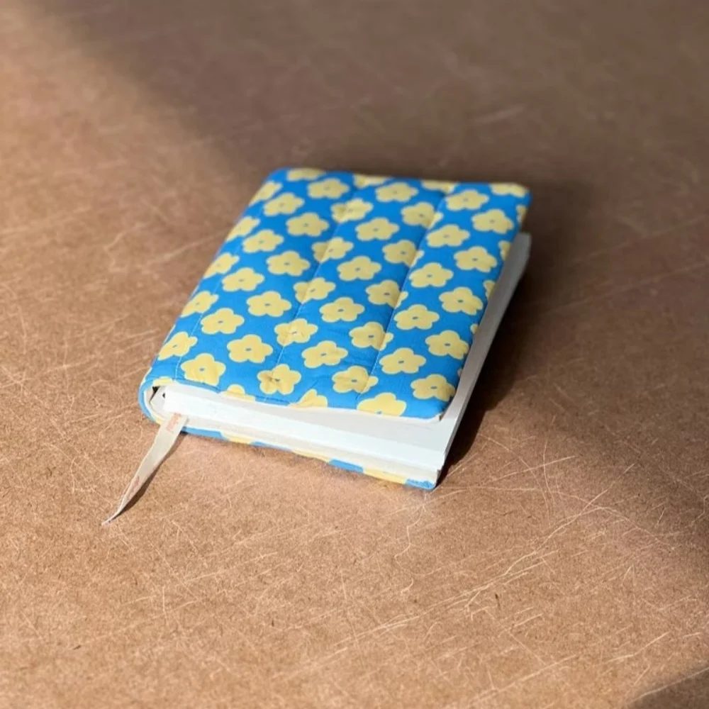 Floral Patchwork Polyester Book Cover – Versatile Fabric Art
