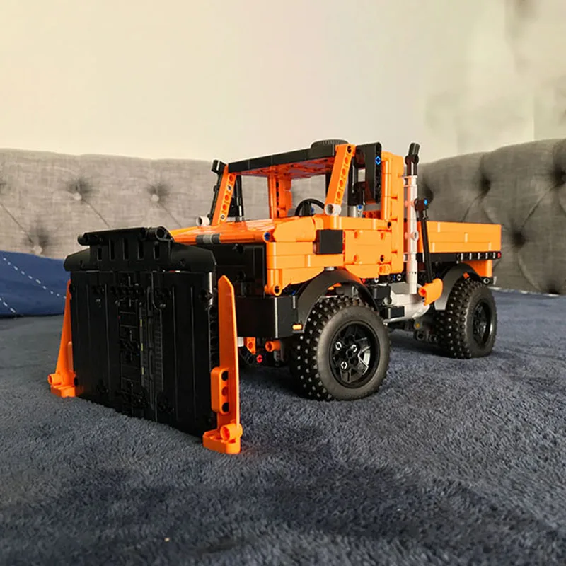 MOC 빌딩 블록 트럭 모델, Unimog U1400 제설기 자동차, MOD 42126 F-150, DIY 벽돌 장난감 조립 선물, 기술 1264PCs, 신제품