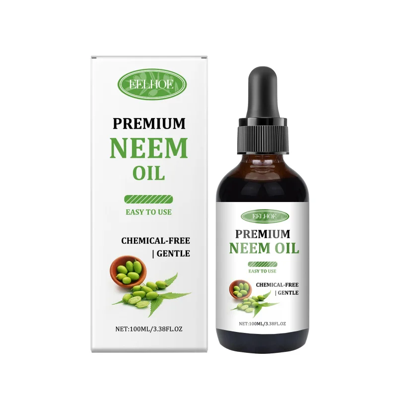 Huile de Neem pure pour cheveux et peau – Traitement nourrissant polyvalent pour cuir chevelu