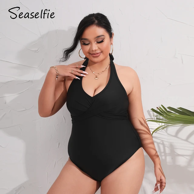 Time And Tru Women's And Women's Plus Size O Ring One Piece, 56% OFF