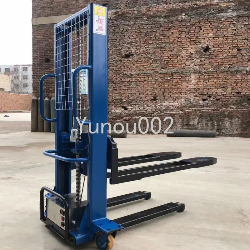 Truck-mounted forklift, electric hand push, lift forklift, portable loading and unloading, artifact, automatic climbing truck