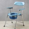 Stainless Steel Folding Toilet Chair  Robust Mobile Lavatory for Senior and Maternity Care, SimpleMaintenance Commode 1