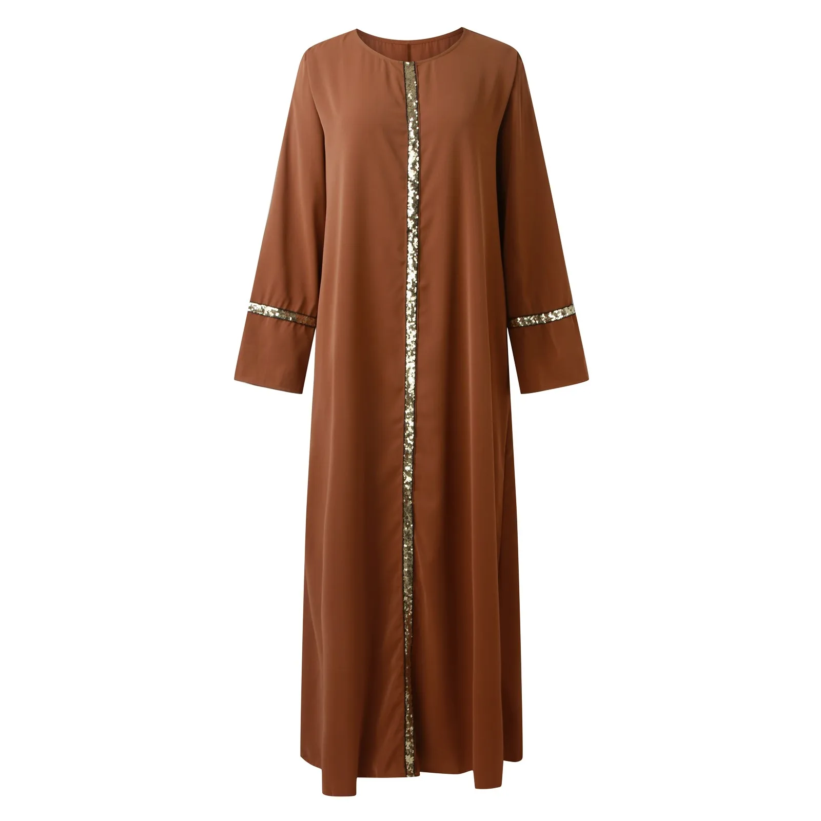 Eid Abaya Dubai Modest Turkey Muslim Long Dress for Women Arabic Sequin Islamic Dresses Evening Party Gown Moroccan Kaftan Robe