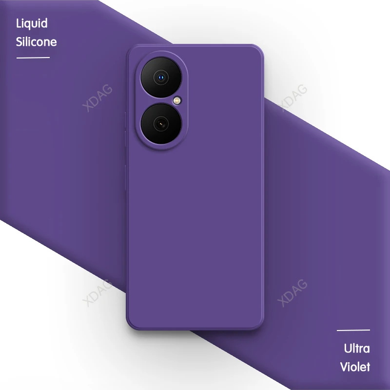 Classic Square Silicone Phone Case with Camera Protection for Huawei Nova Y73 Enjoy 80 5G
