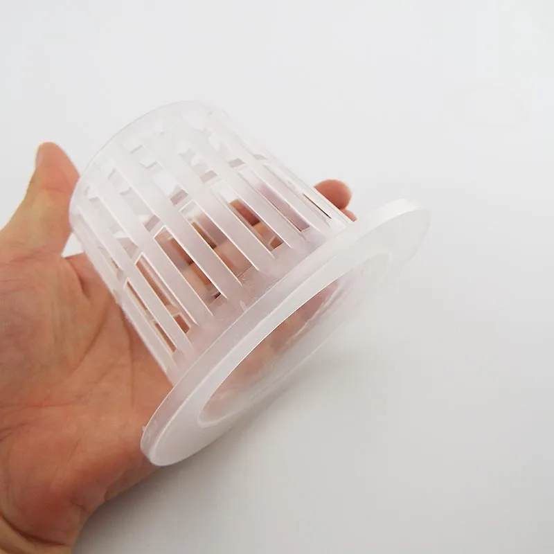 10Pcs Plant Grow Net Nursery Pots Hydroponic Colonization Mesh Cup Vegetable Plant Soilless Greenhouse Plastic Basket Holder