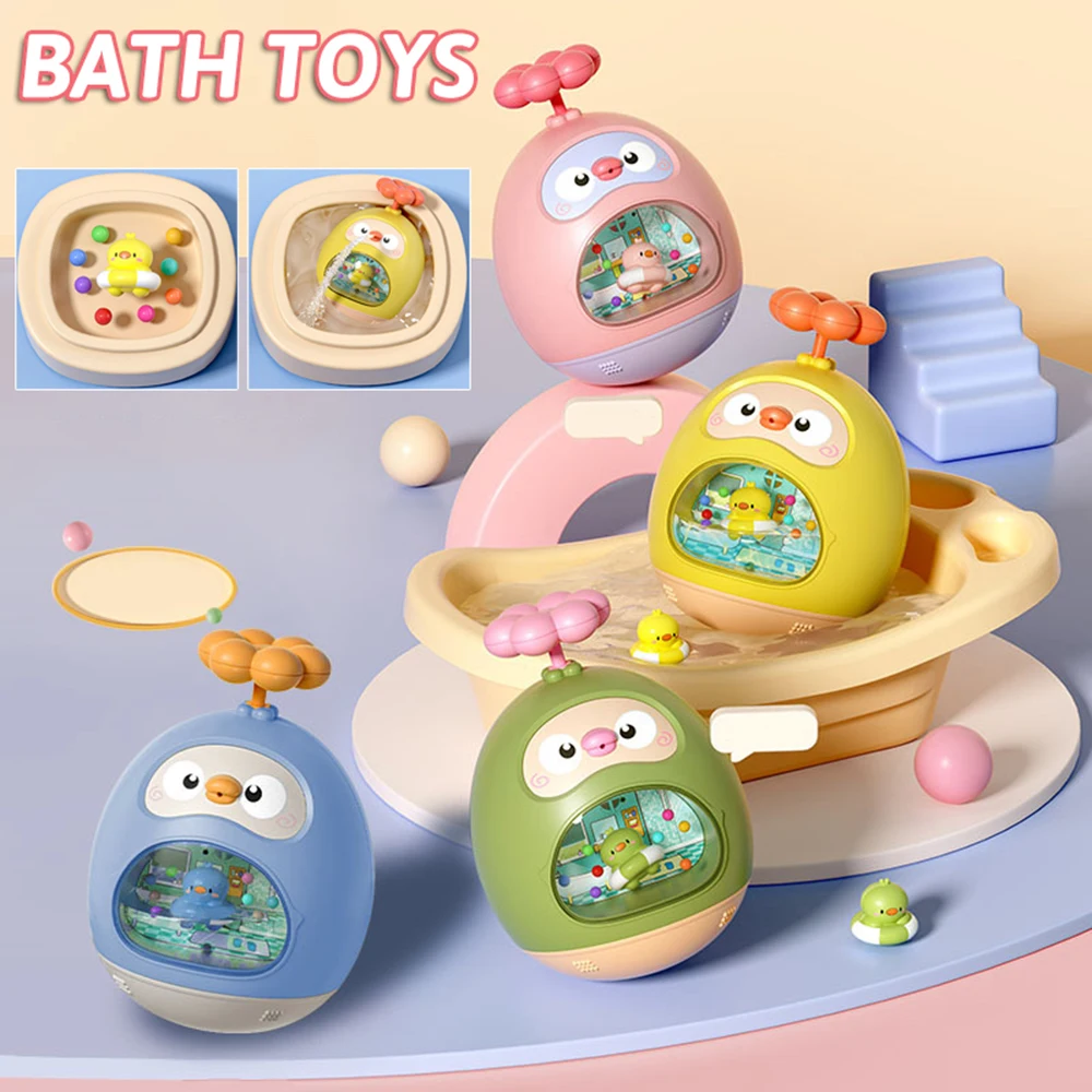 Baby Bath Toy Amphibious Cute Fun Spray Water Tumbler Toy Water Bathtub Pool Beach Kids Baby Toys 12 Months Bathing Bathroom 4