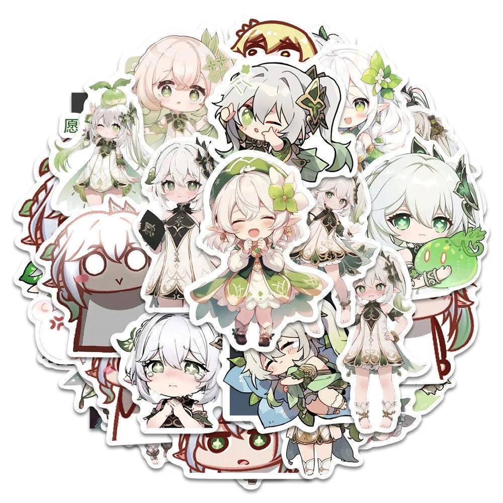 

Sunsyea Genshin Impact Merch Fans Collection Role Stickers 55 Pieces Nahida