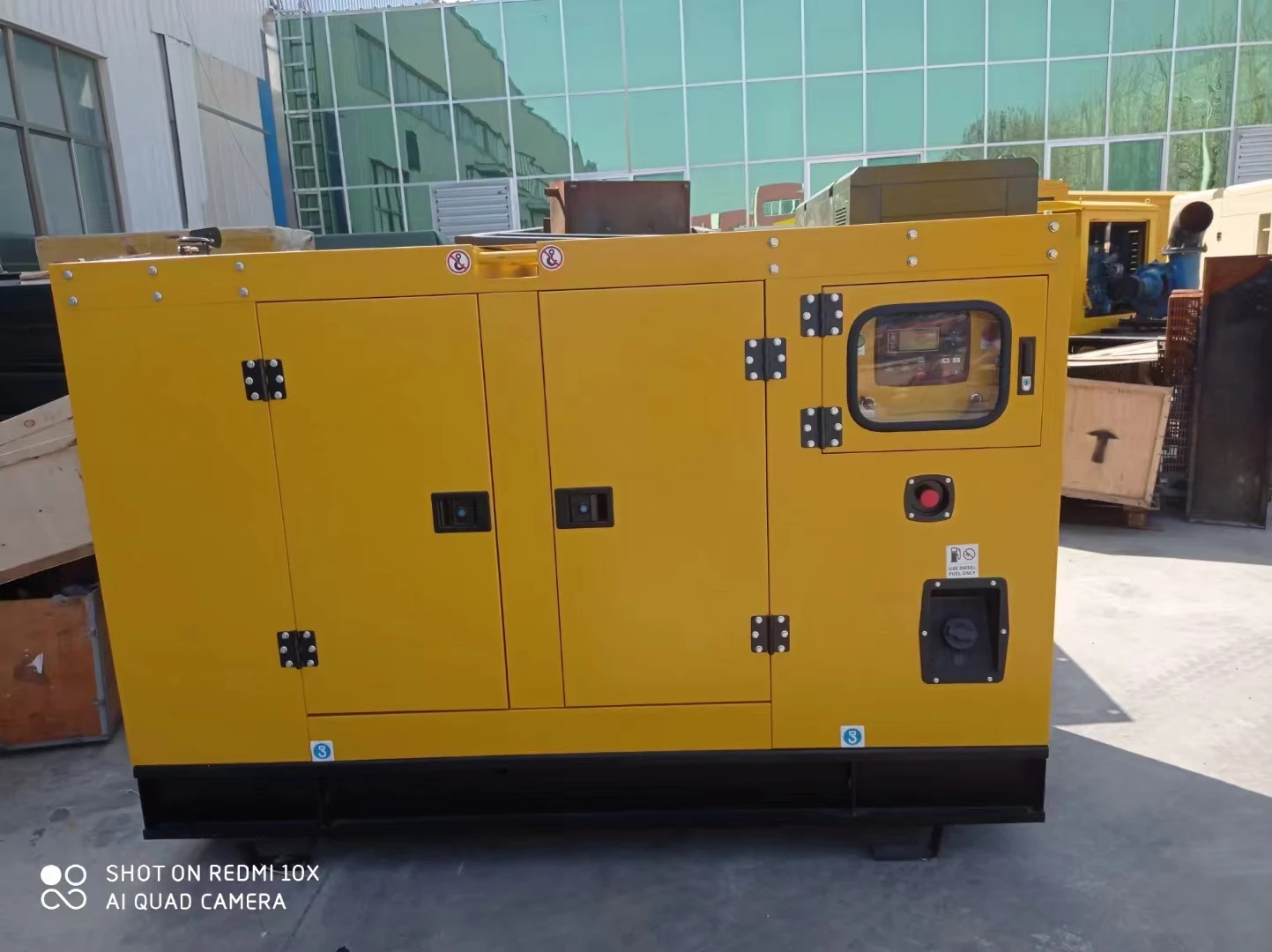 factory price water cooled 30kw 37.5kva silent diesel generator electricity power with brushless alternator and base fuel tank