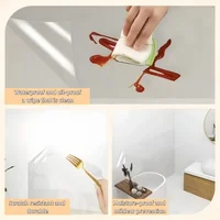 3M/5M/10M Kitchen Wall Wallpaper Transparent Electrostatic Protective Film Oil Proof Wall Sticker Waterproof Paper Home Decor 4
