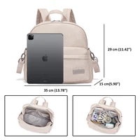 Soboba élégant sac à dos à couches pour femmes solide mode imperméable grande capacité multi-fonctionnel sac à langer avec 2 sangles 3