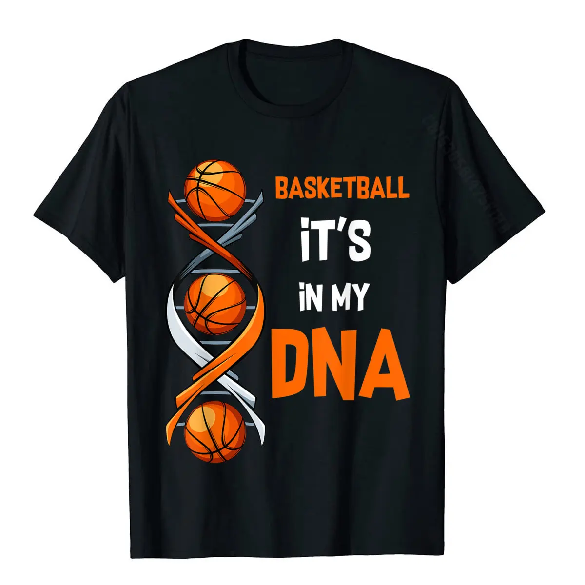 

Смешная Спортивная футболка для баскетбола It's In My DNA для мужчин, футболка с принтом для мальчиков большого размера, летняя футболка, уличная одежда, топы