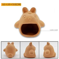 Ceramic Pineapple Aquarium Hideaway and Fish Habitat Decor (Totoro)