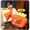 20~36CM Capybara Pillow Cute Simulation Bread Hamburger Kapibala Plush Doll Cartoon Animals French Fries Stuffed Plush Toy 6