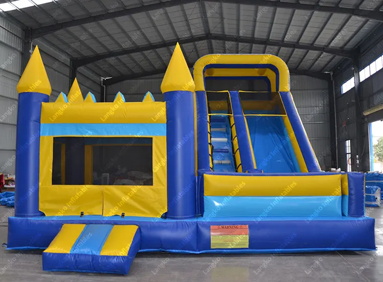 Commercial wet dry bouncer slide combo inflatable bouncy moonwalk jumping castle bounce house for kids adults