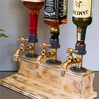 Wooden Liquor Dispenser Station 1