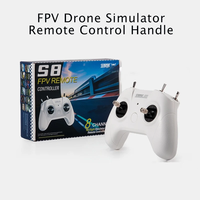 RC Flight Simulator Remote Controller 8CH Support Liftoff/DRL/AI Drone/Freerider/SkyDive/FPV Worldwide/LOGIC Beginners Training