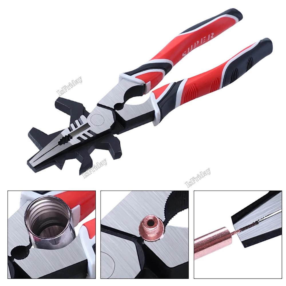 Multipurpose MIG Welding Pliers New Flat Mouth Pincers Wire Cutting Spring Loaded Installation Removing Wire Cutting welding accessories clamp