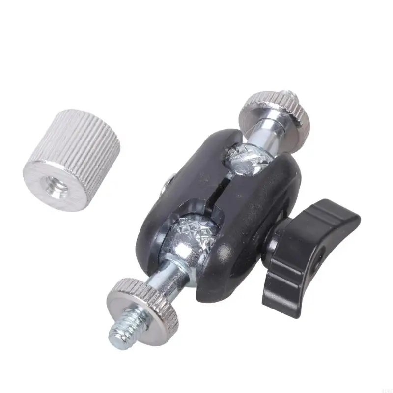 삼각대 폰 클립 마운트 LED 조명용 1/4인치 나사가 포함된 미니 볼헤드 어댑터