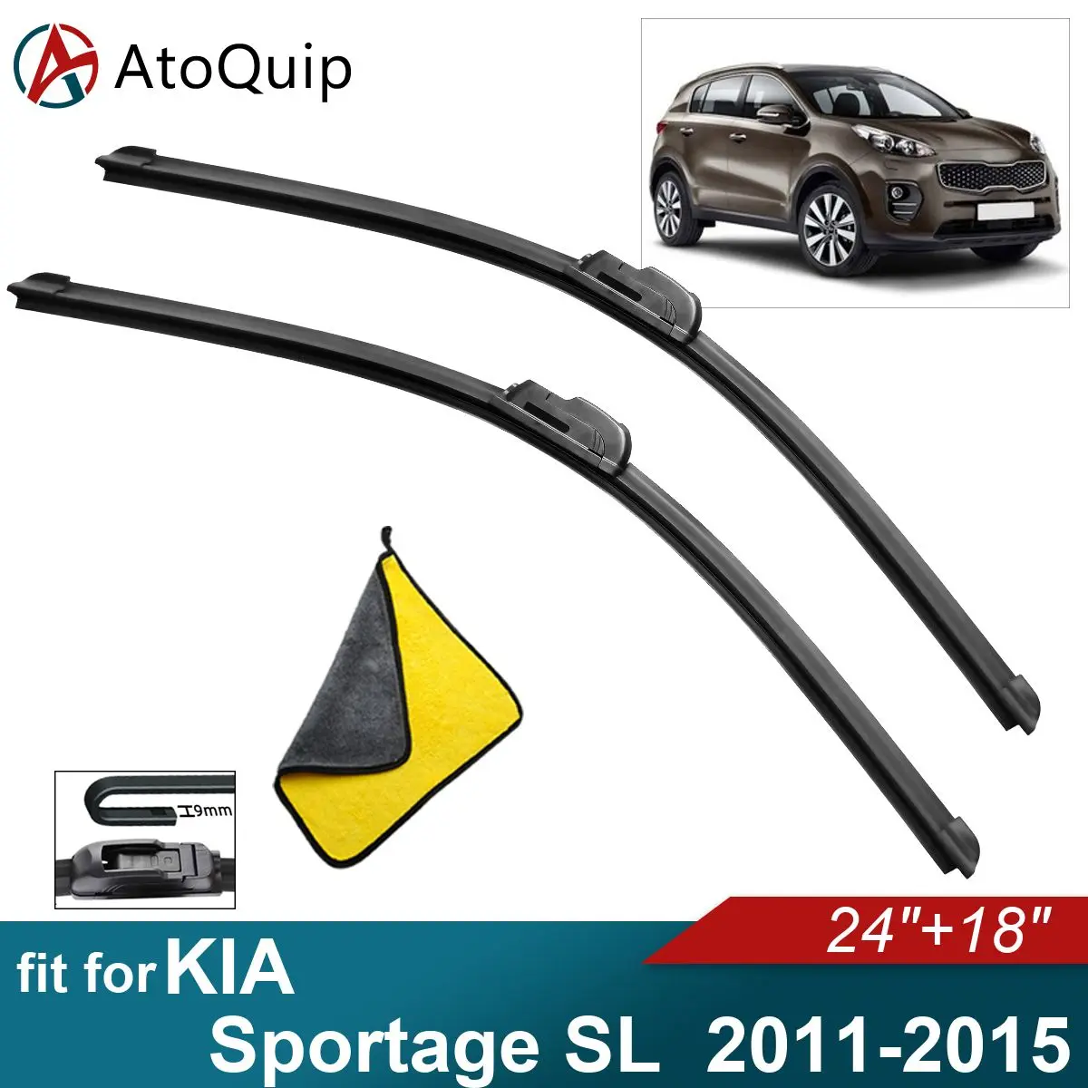 

Car Windshield Wiper Blades Fit For KIA Sportage SL Wiper Blades Soft Rubber Auto Front Windscreen 2011 2012 2013 2014 2015