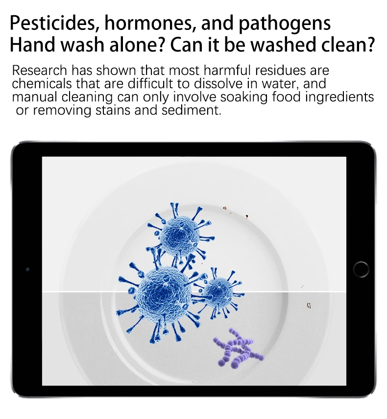 Description Picture 4 of item110V/220V Portable Sink Dishwasher Small Installation-free Automatic Household Vegetables,fruits,seafood,meat,Ultrasonic Cleaner