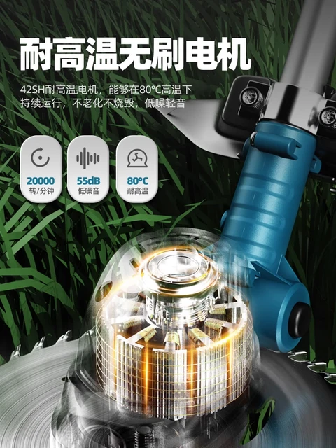 MowerLawn Mower Household Small New Electric Rechargeable Weeder High Power Lithium Battery Agricultural Lawn Mower Artifact 1