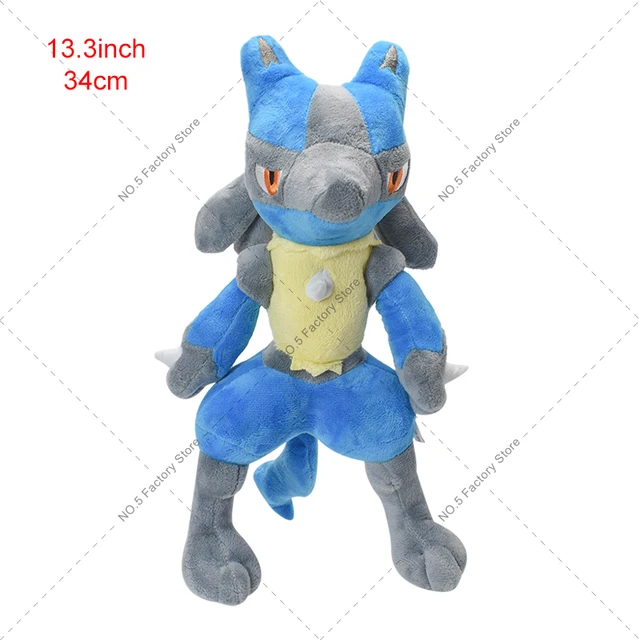 Pokemon Plush 5 Pcs/ Lot Lucario Shiny Lucario Mega Lucario