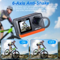 Ourlife 4K60FPS Action Camera 2.0 Touch IPS Screen 24MP Wi-Fi 170D EIS 30M Waterproof Helmet Webcam 4X Zoom Optional 6 Filters - Image 3