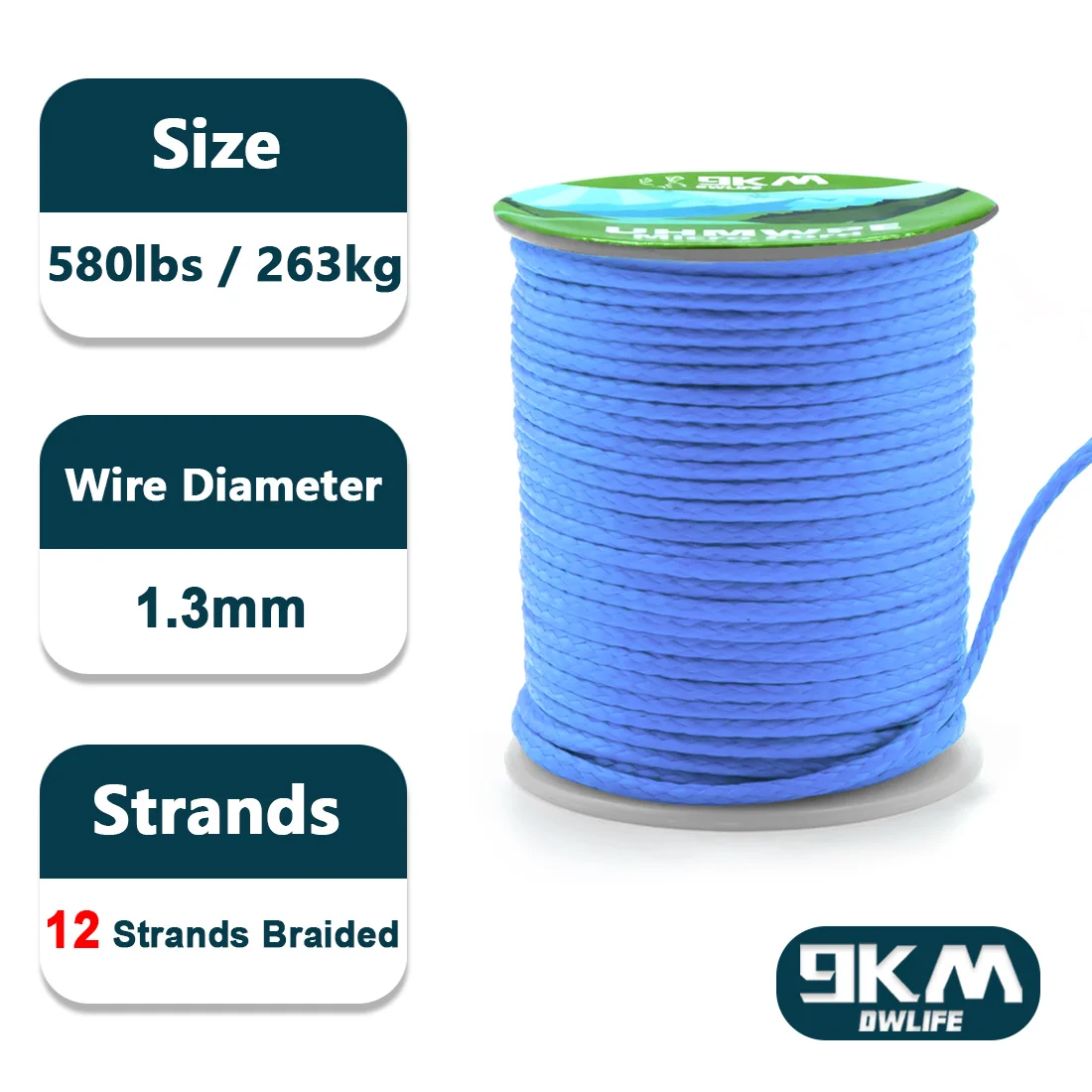 Blue 580lbs 1.3mm