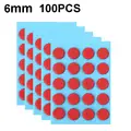 100PCS Red 6mm