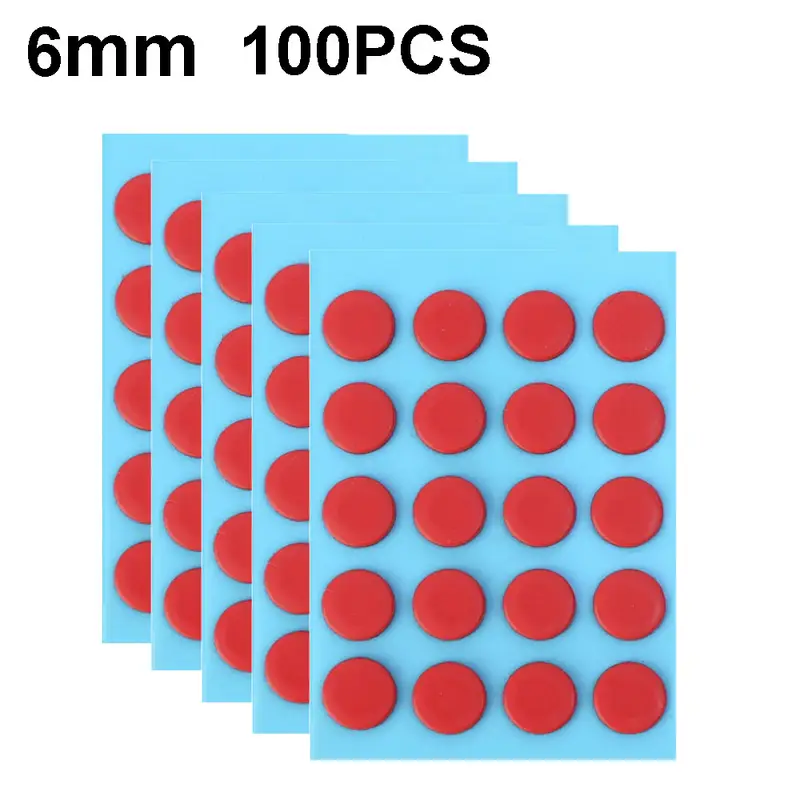 20-100Pcs 6mm/7mm Diameter Small Dots Universal Mouse Skates DIY Mice Glide Feet ICE Control Speed Version for Rubberized Mouse - Image 9