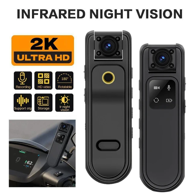 4K Körperkamera Mit WiFi - 1080P HD Action Cam Mit Nachtsicht & Bewegungserkennung