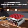 Mini Dutch Pancake Maker 25PCS, Commercial Non-stick Pancake Baker Machine 50-300℃ Electric Muffin Maker Stainless Steel for Hom 4