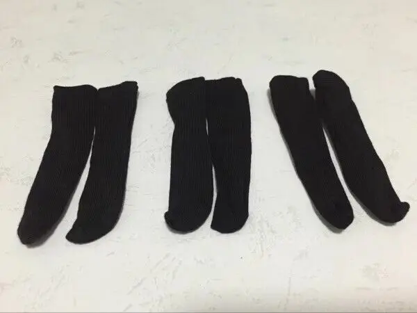 

3 пары, черные носки для 12 дюймов