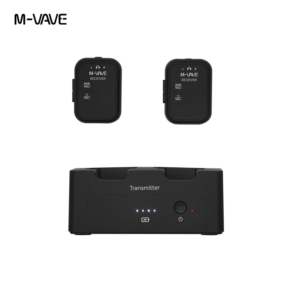 M-VAVE WP-12 2.4G Wireless Earphone Monitor System Wireless System Transmitter Receiver Guitar Accessories