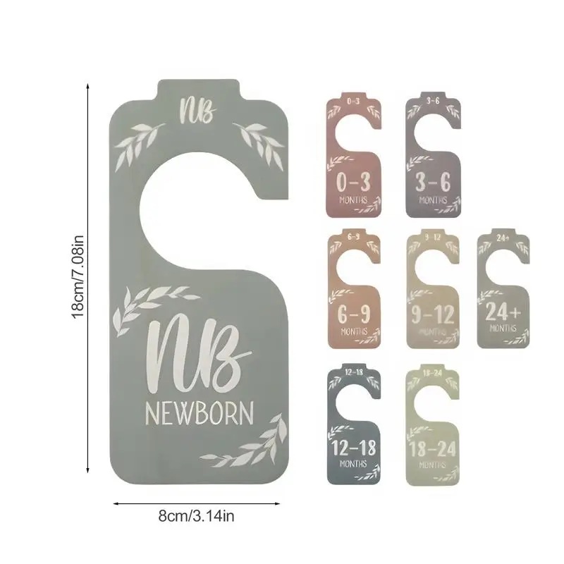 Baby Kleiderschrank Trennwände 8-tlg - Holz Organizer Für Babykleidung 0-24 Monate