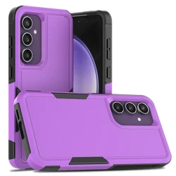 Shockproof Armor Case - Anti-Shock Hybrid Rugged Protective Cover for S24PLUS (PURPLE)