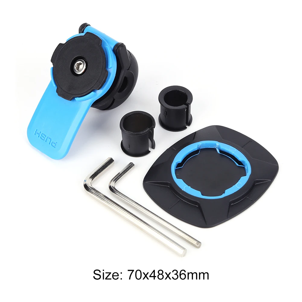 Universal Motorcycle Phone Holder - 360 Rotatable Bike Bracket with Quick Release