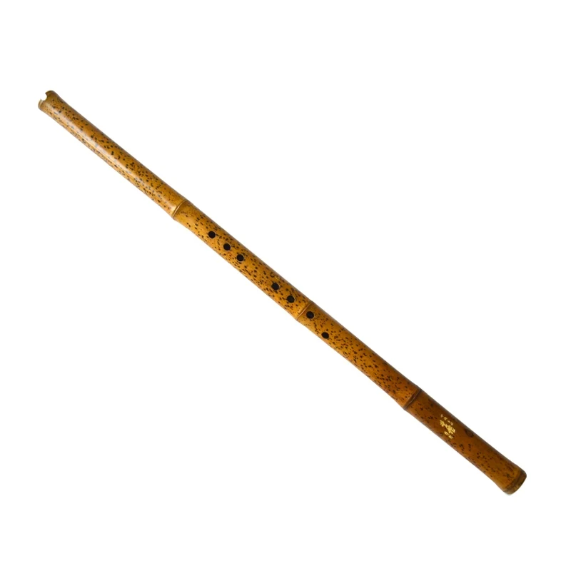 YPXD Short Xiao Flute Teardrop Bamboo Flute Professional Musical Instrument Chinese Vertical Bamboo 8 Holes Key G F E D